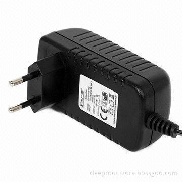 CE-certified Switching Power Supply for CCTV Cameras, with 24W Maximum Output Power, European Plug